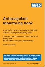 Warfarin monitoring booklet